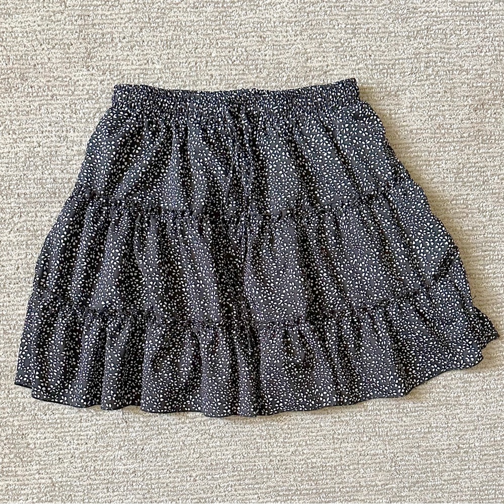 Hibluco Black and White Speckled Skirt